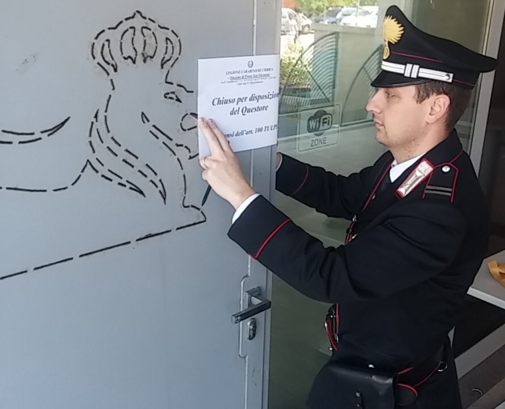 Troppi pregiudicati, Carabinieri chiudono bar di Ponte Felcino - Umbria Journal il sito degli umbri