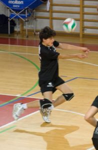 Lorenzo guerrini, martello dell'under 17, in ricezione