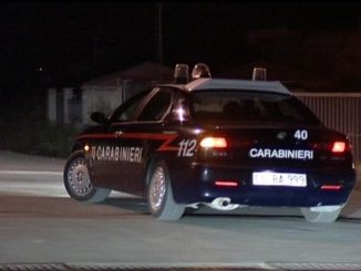 Bomba contro la facciata della chiesa di Santa Maria di Selci a San Giustino