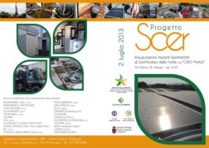 Inaugurazione progetto Scer, martedì 2 luglio