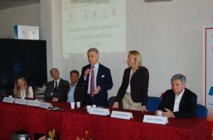Da sinistra Elisa Moretti, Gabriele De Micheli, Marco Arcelli, Corrado Clini, Lorena Pesaresi, Franco Cotana