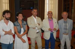 Da sinistra Riccardo Lestini, Erica Bricca, Marco Vinicio Guasticchi, Ermanno Rossi, Claudio Bellaveglia