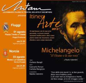Michelangelo (Locandina ItinerArte 2013 web Fiuggi e Norcia)