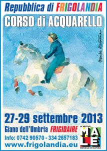 La locandina del Corso di Acquerello