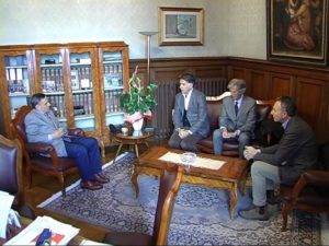 Da sinistra Antonio Reppucci, Ruggero Campi, Sandro Simonetti, Roberto Papini
