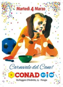 Carnevale del cane al Conad Gaggi, martedì 4 marzo