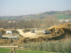 Perugia-ancona,il cantiere di San Gregorio