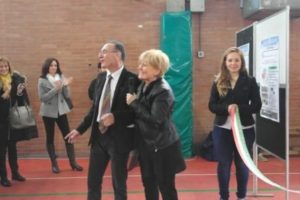 Rita Coccia e Paolo Vescarelli al taglio del nastro