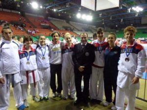 Team Cus Perugia con il Presidente Federale Sergio Donati