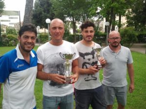 la premiazione del vincitore dei non classificati, Massimo Agostinelli