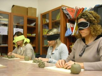 laboratorio per insegnanti di bambini ciechi
