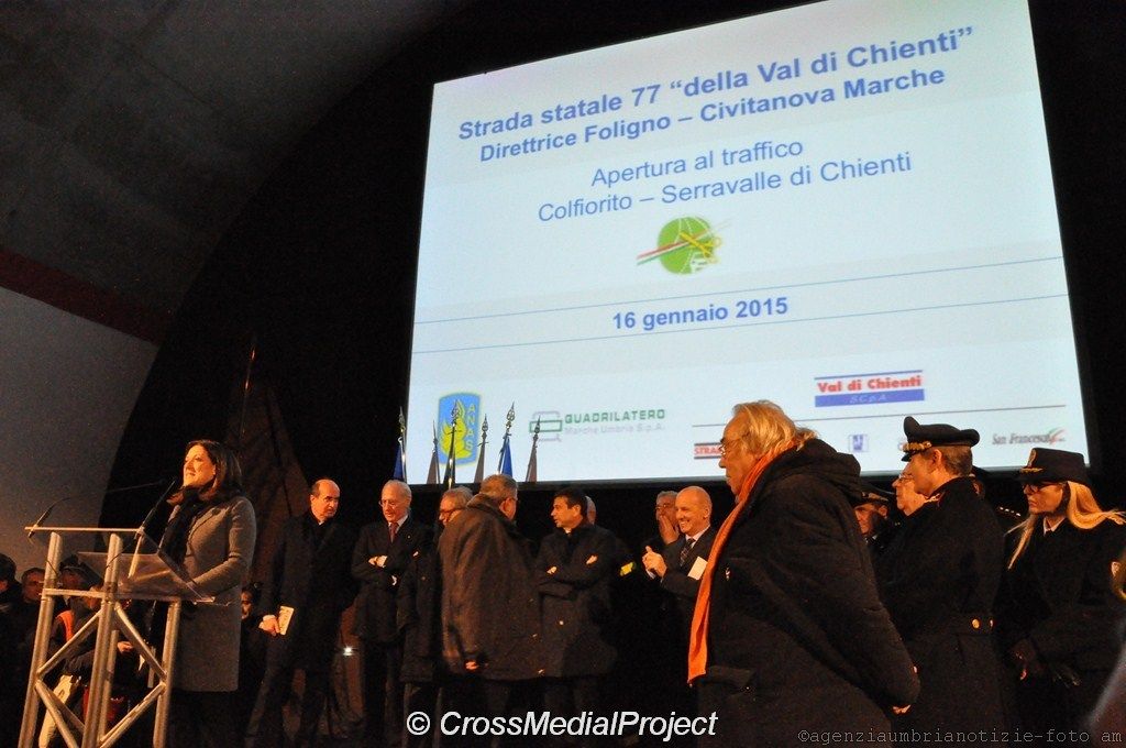 Inaugurato tratto di strada della Val di Chienti [GUARDA LE FOTO E I