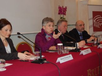 Da sinistra Maria Cristina Lalli, Irene Pivetti, Biagio Cerrato, Roberto Bertini