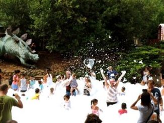 schiuma party, città della domenica