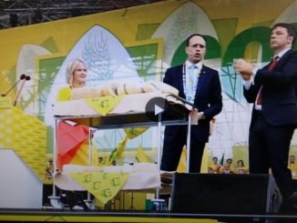 Matteo Renzi all'assemblea di Coldiretti