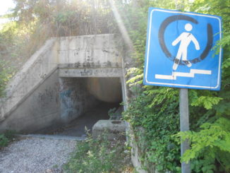 Ripulito sottopasso di Ponte San Giovanni