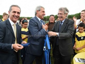 Massimo Moratti a Tavernelle per inaugurazione impianto sportivo intitolato al padre
