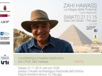 L'egittologo di fama mondiale Zahi Hawass a Perugia