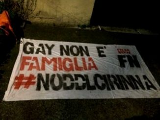 Forza Nuova: "Svegliati Umbria! Unioni civili ed adozioni gay giuridicamente impossibili!"