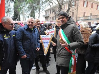 Un momento dell'inaugurazione della Fiera Grande di San Costanzo 2015