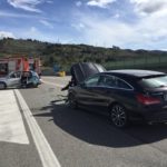 Incidente a San Carlo, un ferito, stradale sul posto