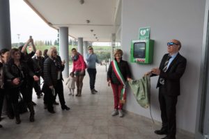 Inaugurata a Piccione colonnina salvavita