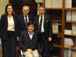 Luca Pancalli, ricevuto a Palazzo Donini