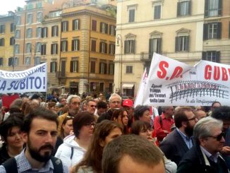 In piazza a Roma per Le logge dei Tiratori e cultura, Gubbio si fa sentire