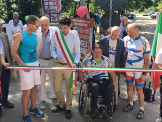 Perugia cardioprotetta, inaugurata colonnina defibrillatore percorso verde