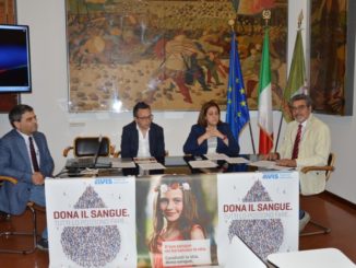 Da sinistra, Andrea Motti, Mauro Marchesi, Catiuscia Marini, Giovanni Magara