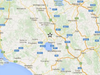 Terremoto Orvietano, nuova scossa registrata, magnitudo 3.2