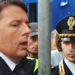 Il premier Matteo Renzi è arrivato a San Pellegrino di Norcia