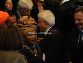 Spirito di Assisi, Presidente Sergio Mattarella è arrivato al Teatro Lyrick