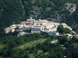 Una veduta di Sellano, festa della campagna e del ringraziamento