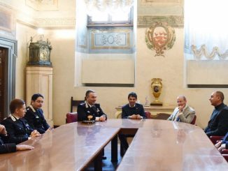 La visita del colonnello Cosimo Fiore al sindaco e al Consiglio comunale