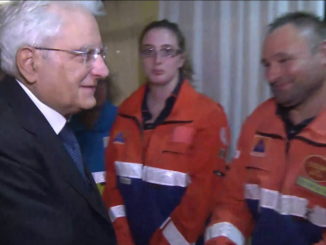 Sergio Mattarella a Magione ha incontrato la popolazione di Norcia VIDEO