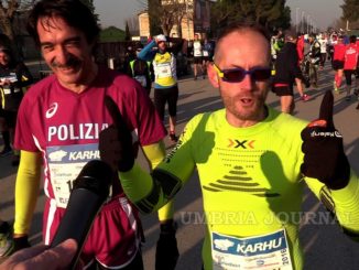 Leonardo Cenci e il Questore Francesco Messina alla Maratona di New York