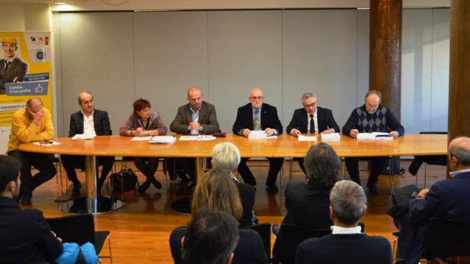 Un momento dell'incontro geometri