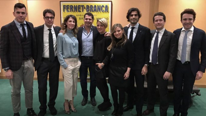Il gruppo Giovani imprenditori di Federalimentare. Primo da sinistra Daniele Grigi