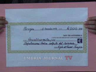Santa Barbara, Vigili del fuoco Perugia donano 4mila euro alla Valnerina per i container