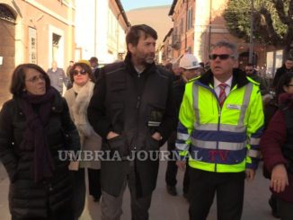 Il Ministro Dario Franceschini visita Norcia e il centro storico della città
