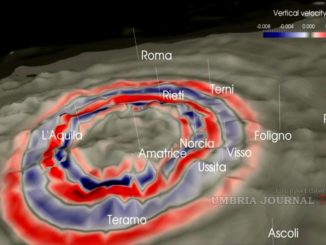 Terremoto Campitignano, L'Aquila, propagazione onde sismiche in grafica 3D
