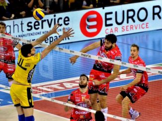 Sir Safety Conad Perugia che è partita stamattina alla volta di Molfetta
