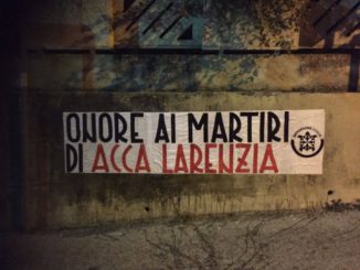 Acca Larenzia: CasaPound, striscioni anche a Perugia per i martiri
