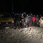 Autobus fuori strada a Sigillo, recuperato dai Vigili del fuoco, due feriti