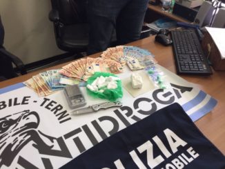 Arrestato dalla Polizia di Stato di Terni un cittadino Albanese di 32 anni L’uomo fermato dalla Sezione Antidroga della Squadra Mobile