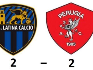 Due rigori dell'ex De Giorgio bloccano il Perugia sul 2-2 a Latina