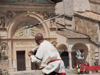 Perugia 1416, Porta Sant’Angelo si aggiudica la prima gara, il tiro del giavellotto