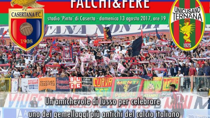 Ternana, domenica amichevole a Caserta, gemellaggio storico delle tifoserie