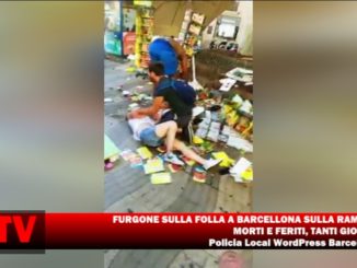 Furgone sulla folla sulla rambla a Barcellona, diversi feriti